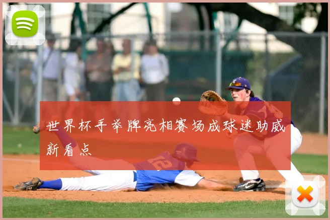 世界杯手举牌亮相赛场成球迷助威新看点